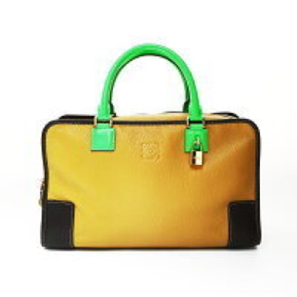 LOEWE Oro Amazona Anagram Handbag Brown - Picture 2 of 13